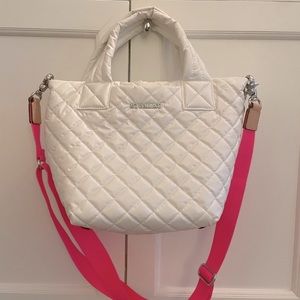 MZ Wallace Mini Metro Tote Deluxe in Pearl - NWOT - perfect condition !